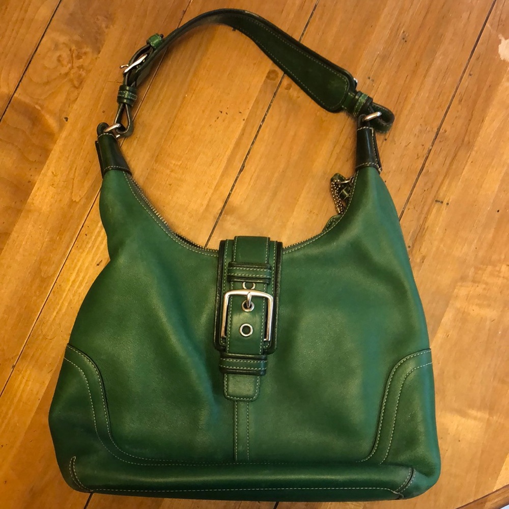 Vintage Coach purse 7436 Grass green